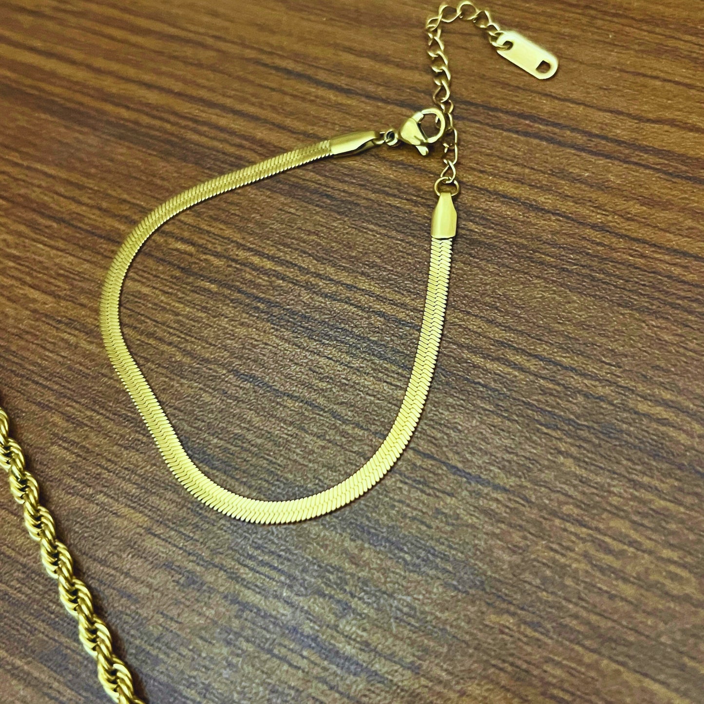 Golden Silk (Herringbone) Bracelet