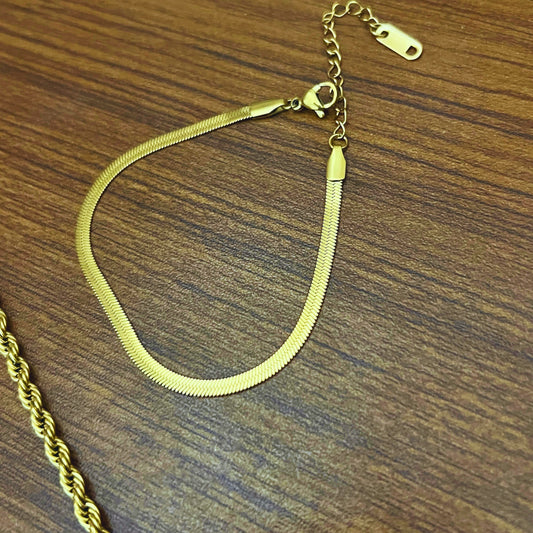 Golden Silk (Herringbone) Bracelet