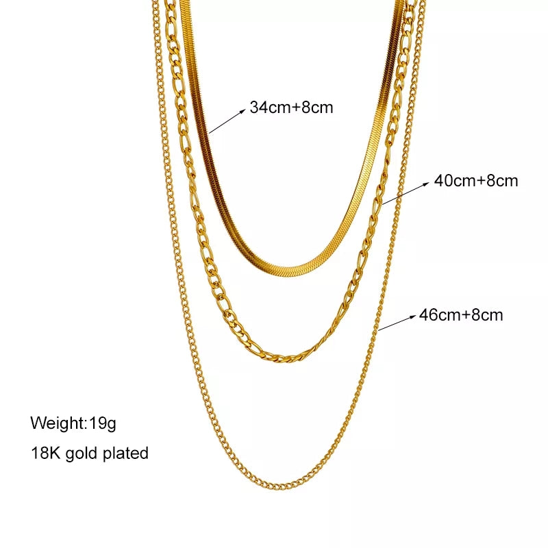 Three Set Chain Three Chains Set – Her Essentials