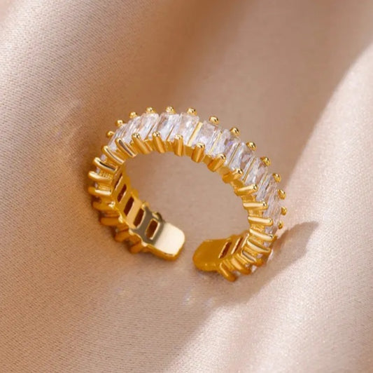 Luxury Tennis Ring | Chain Ring